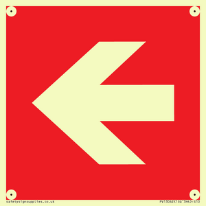Left arrow (white on red background)